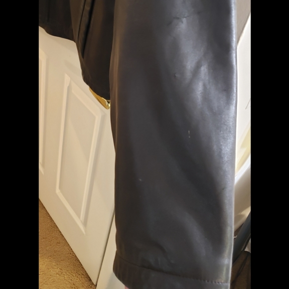 Eddie Bauer Lambskin Leather Bomber Jacket/Coat - Picture 5 of 6